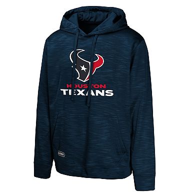 Men's Navy Houston Texans Streak Fleece Pullover Hoodie