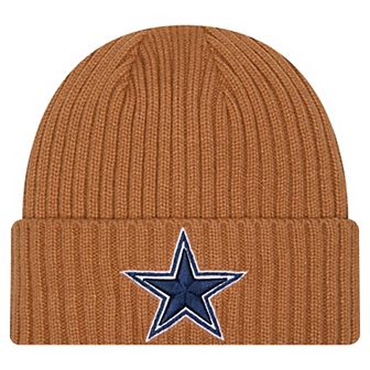 Men's New Era Brown Dallas Cowboys Color Pack Cuffed Knit Hat