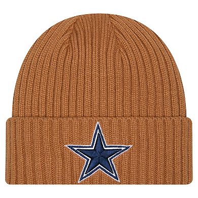 Men's New Era Brown Dallas Cowboys Color Pack Cuffed Knit Hat