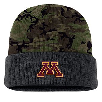 Men's Nike Camo Minnesota Golden Gophers Military Appreciation Cuffed Knit Hat