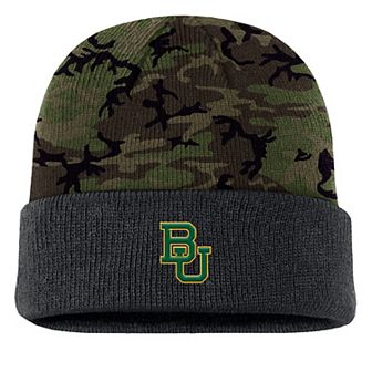 Men's Nike Camo Baylor Bears Military Appreciation Cuffed Knit Hat