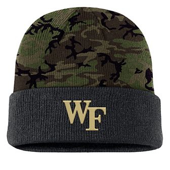 Men's Nike Camo Wake Forest Demon Deacons Military Appreciation Cuffed Knit Hat