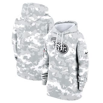 Women's Nike Arctic Camo Tennessee Titans 2024 Salute To Service Club Fleece Pullover Hoodie