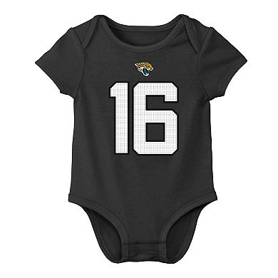 Newborn & Infant Nike Trevor Lawrence Charcoal Jacksonville Jaguars Player Name & Number Bodysuit