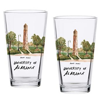 Alabama Crimson Tide 2-Pack 16oz. Laura Wilcox University Pint Set