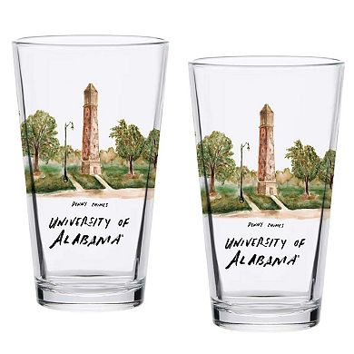 Alabama Crimson Tide 2-Pack 16oz. Laura Wilcox University Pint Set