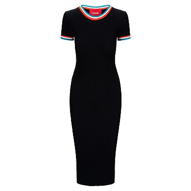 Women's STAUD Black/Aqua Miami Dolphins Colleen Dress