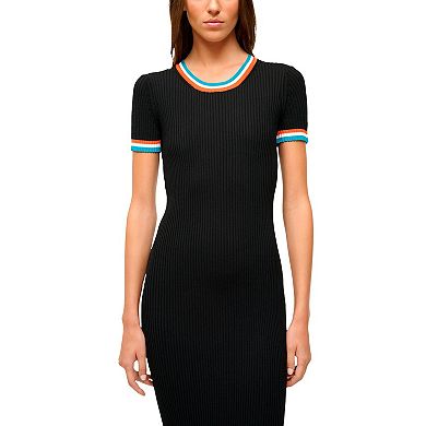Women's STAUD Black/Aqua Miami Dolphins Colleen Dress