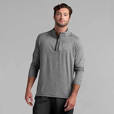 Men's Fanatics Black Oregon Ducks Mock Neck Half-Zip Pullover Jacket