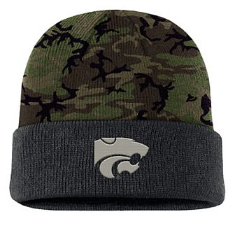 Men's Nike Camo Kansas State Wildcats Military Appreciation Cuffed Knit Hat