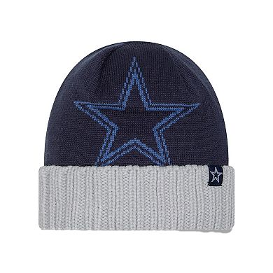 Toddler New Era Navy Dallas Cowboys Oversize Cuffed Knit Hat