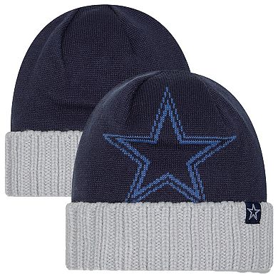 Toddler New Era Navy Dallas Cowboys Oversize Cuffed Knit Hat