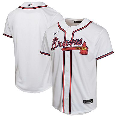 Youth Nike White Atlanta Braves Home Game Jersey