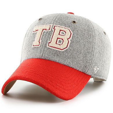 Unisex Stoney Clover Lane x '47 Gray/Red Tampa Bay Buccaneers Block Clean Up Adjustable Hat