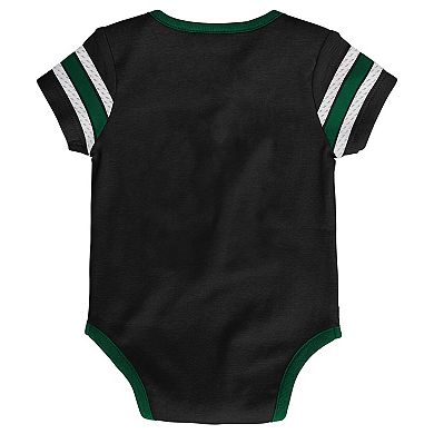 Infant Black Dallas Stars Hockey Jersey Bodysuit