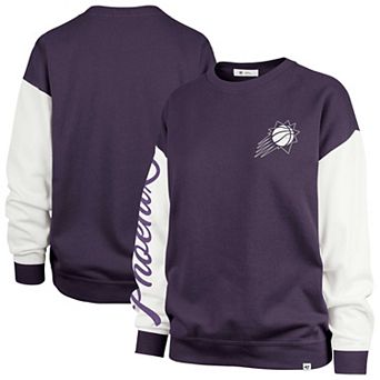 Women's '47 Oversized Pullover Sweatshirt Purple Phoenix Suns Rise Andie Pullover Sweatshirt