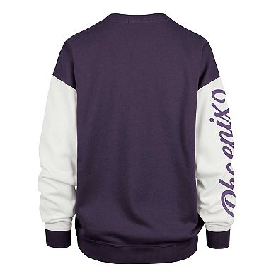 Women's '47 Oversized Pullover Sweatshirt Purple Phoenix Suns Rise Andie Pullover Sweatshirt