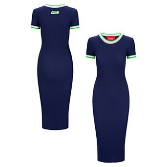 Women's STAUD College Navy/Green Seattle Seahawks Colleen Dress