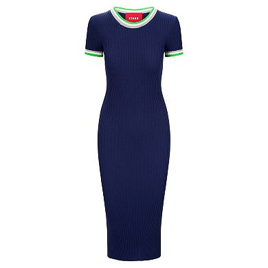 Women's STAUD College Navy/Green Seattle Seahawks Colleen Dress