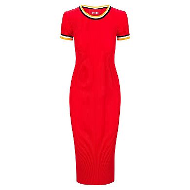 Women's STAUD Scarlet/Gold San Francisco 49ers Colleen Dress
