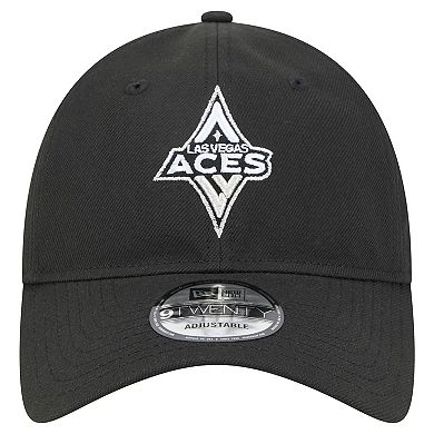 Unisex New Era Black Las Vegas Aces Core Logo 9TWENTY Adjustable Hat
