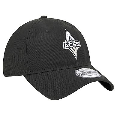 Unisex New Era Black Las Vegas Aces Core Logo 9TWENTY Adjustable Hat