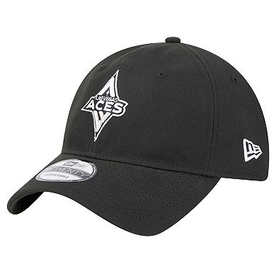 Unisex New Era Black Las Vegas Aces Core Logo 9TWENTY Adjustable Hat