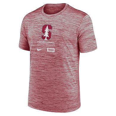 Men's Nike Cardinal Stanford Cardinal Campus Center Block Velocity Performance T-Shirt