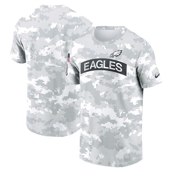 Men s Nike White Philadelphia Eagles 2024 Salute To Service Big Tall Performance T Shirt