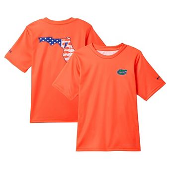 Youth Columbia Orange Florida Gators Terminal Tackle T-Shirt