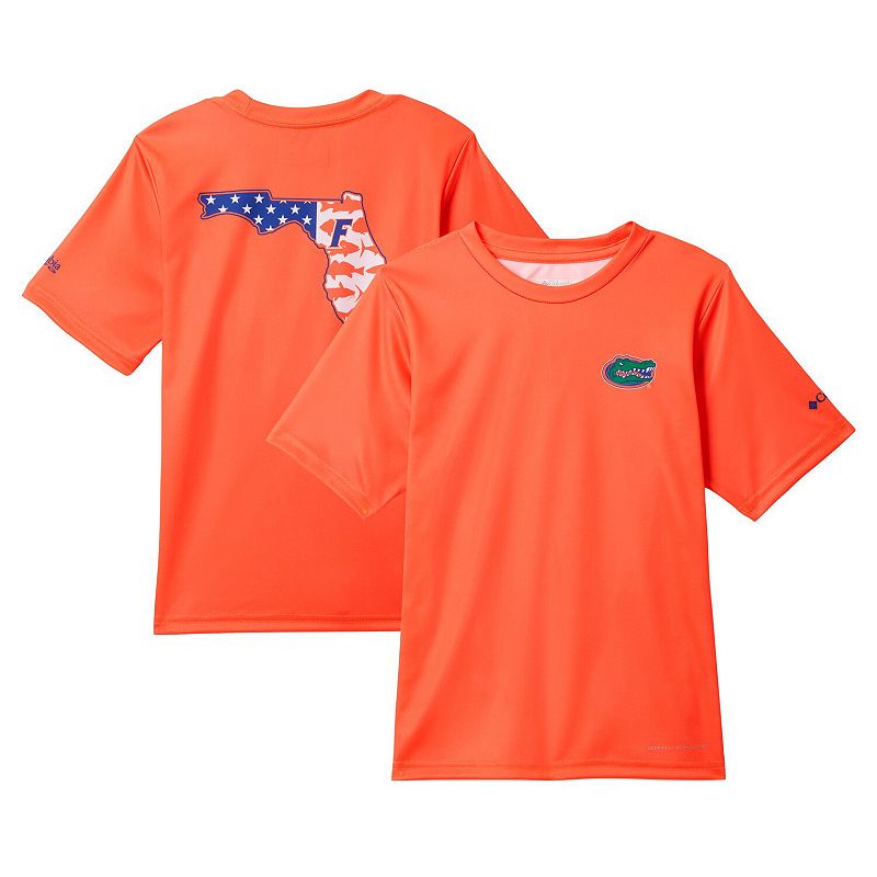 Columbia Orange Florida Gators Terminal Tackle Omni-Shade T-Shirt, Kids Unisex