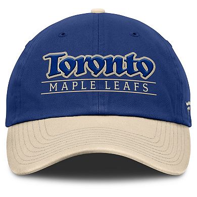 Men's Fanatics Blue/Cream Toronto Maple Leafs Heritage Home Ice Two-Tone Adjustable Hat