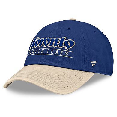 Men's Fanatics Blue/Cream Toronto Maple Leafs Heritage Home Ice Two-Tone Adjustable Hat