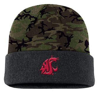 Men's Nike Camo Washington State Cougars Military Appreciation Cuffed Knit Hat