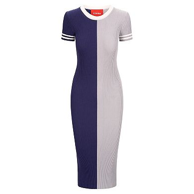 Women's STAUD Navy/Silver Dallas Cowboys Colleen Dress