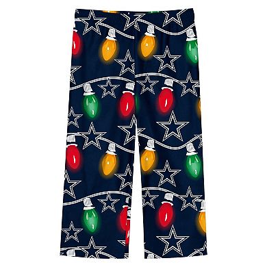 Preschool Dallas Cowboys Two-Piece Garland Holiday Long Sleeve Pajama Set