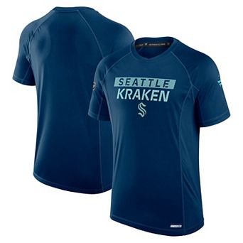 Men's Fanatics Navy Seattle Kraken Authentic Pro Rink Tech T-Shirt