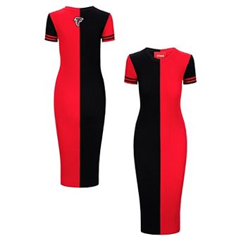 Women's STAUD Black/Red Atlanta Falcons Colleen Dress