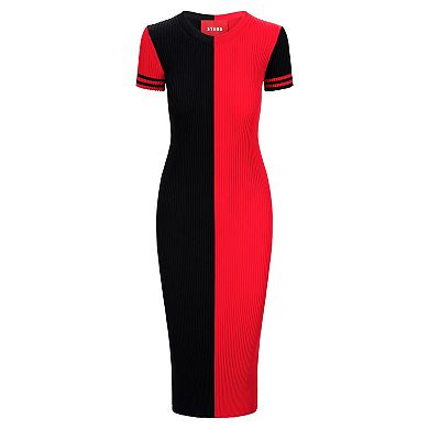 Women's STAUD Black/Red Atlanta Falcons Colleen Dress