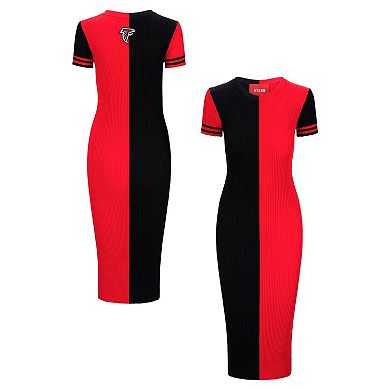Women's STAUD Black/Red Atlanta Falcons Colleen Dress