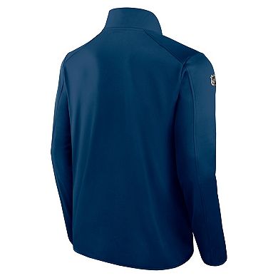 Men's Fanatics Navy Seattle Kraken Authentic Pro Rink Fleece Full-Zip Jacket