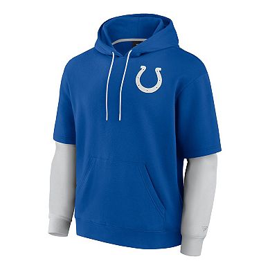 Unisex Fanatics Royal Indianapolis Colts Sleek Elements Pullover Hoodie