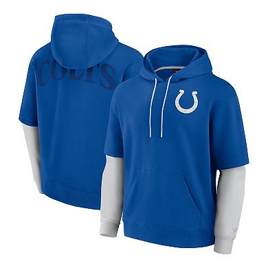 Unisex Fanatics Royal Indianapolis Colts Sleek Elements Pullover Hoodie