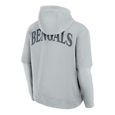 Unisex Fanatics Gray Cincinnati Bengals Sleek Elements Pullover Hoodie