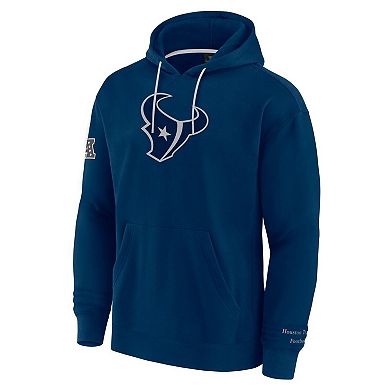 Men's Fanatics Navy Houston Texans Elements Pace Fleece Pullover Hoodie