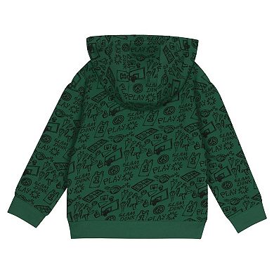Toddler Green Milwaukee Bucks Give and Go Pullover Hoodie and Sweatpants Set