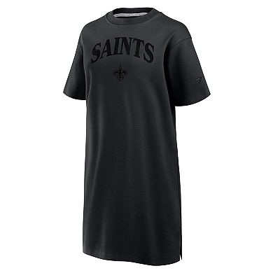 Women's Fanatics Black New Orleans Saints Elements Go Tri-Blend Dress