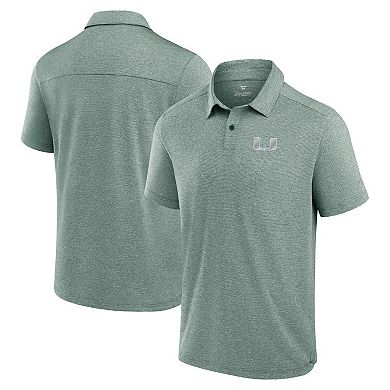 Men's Fanatics Green Miami Hurricanes Performance Polo