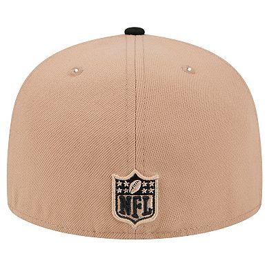 Men's New Era Tan New Orleans Saints Logo Main 59FIFTY Fitted Hat
