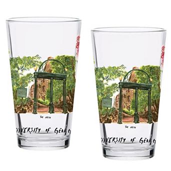 Georgia Bulldogs 2-Pack 16oz. Laura Wilcox University Pint Set